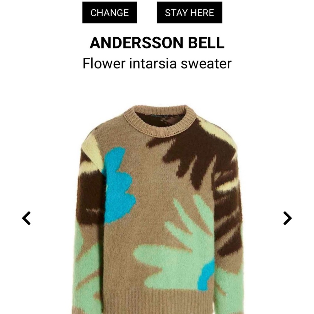 Andersson Bell Flower Intarsia Sweater